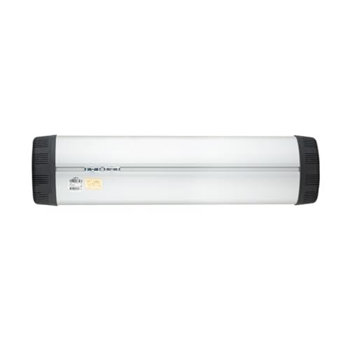 UFO UK-15 Electric Infrared Heater, Medium Wave Quartz Infrared Heating, Wall Mounted Heater with Remote Control, 5 Heat Levels, 1500W Indoor Space Heater, Silver (3-Pack)