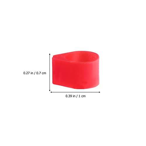 ORFOFE 100pcs Bird Leg Bands Chicken Duck Bands Poultry Foot Ring Clip Ring and Comfortable for Birds Identification