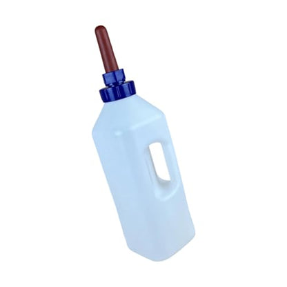 Large Capacity Livestock Milk Container Feeding Bottle with Leakproof Nipple Easy Refilling Mouth for Fawns Nursing - style: 4 liter capacity