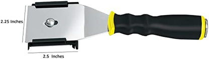 ALLWAY F42X Extendable Push/Pull Scraper with 4-Edge Blade, 2-1/2” | Soft-Grip Handle, 2 Edges for Fine Scraping, 2 Edges for Rough Scraping
