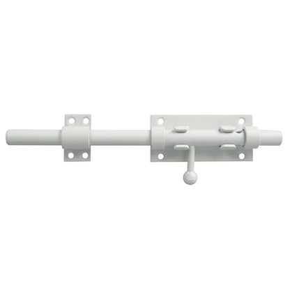Alise Slide Lock SUS304 Stainless Steel Gate Latch, Slide Bolt Latch,Thickened Heavy Door Latch Lock,8 Inch White Barrel Bolt Latch, Security Slide Latch Lock - color: White, size: 8 Inch (Regular)