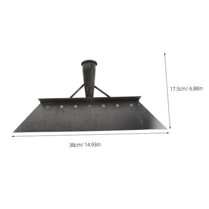 Artibetter Manganese Steel Farm Scraper Shovel for Livestock Manure Cleaning 38cm Heavy Duty Flat Metal Shovel Suitable for Barn and Pasture Maintenance