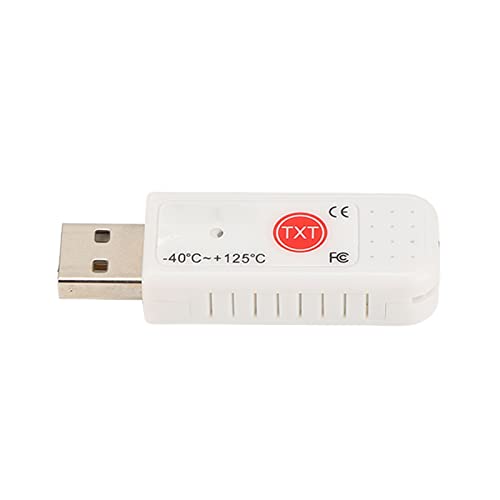 Drfeify USB Computer Thermometer Inside Outside Thermometer Alarm for Breeding Farms Temperature Monitoring ABS