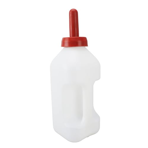 Calf Feeding Bottle 2L Thick Leakproof Silicone Nipple with Handle for Farm Pasture Calf Nursing Feeding Supplies Made of Plastic and Silicone (Horizontal Milk Pot) - size: Horizontal Milk Pot