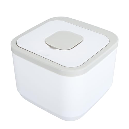 Rice Storage Container, Airtight Large Capacity Food Dispenser for Pantry Kitchen Food Grade ABS 50 Lb Stackable Bin with Lid and Measuring Cup