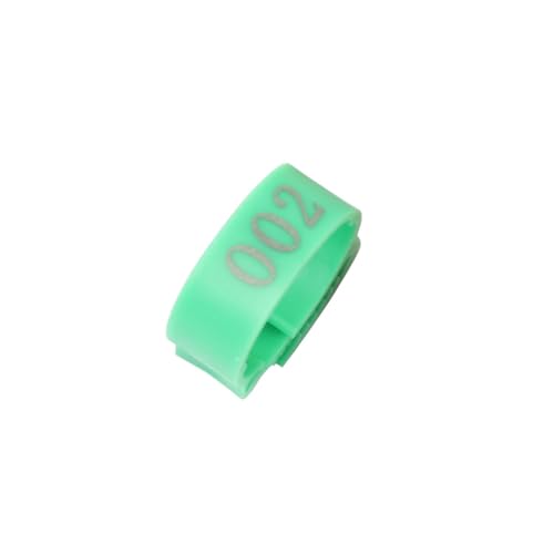 50Pcs Adjustable Size Chicken Foot Ring Poultry Number Tag Buckle Plastic Chick Duck Goose Farm Breeding Supplies for Easy Flock Management(Green) - color: Green