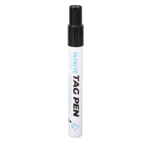 Permanent Markers Black Ear Tag Pen Strong Penetration for Pig Cow Sheep, Plastic Material Portable Marker Pen