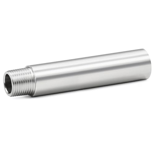 ChillWaves 304 Stainless Steel Pipe Fitting, Nipple Cast Pipe 1" NPT Male x 1" NPT Female Thread 4" Length(100MM)(1-PACK) - size: 1" MNPT x 1" FNPT, style: 4" Length(100MM)