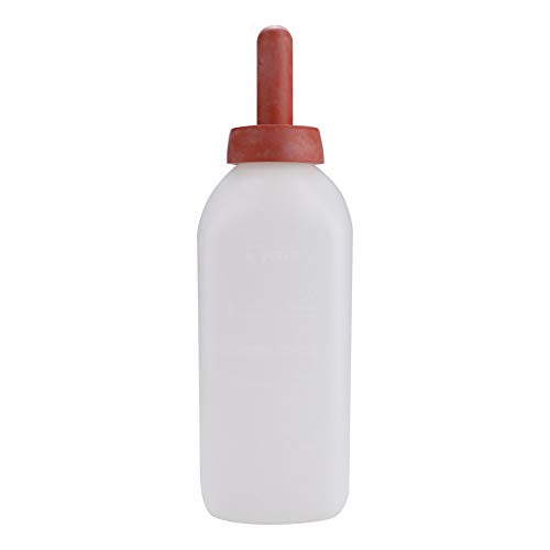 BigKing Calf Nursing Bottle, 2L Calf Cow Feeding Milk Bottle Cups Nursing Milk Feeder Without Handle
