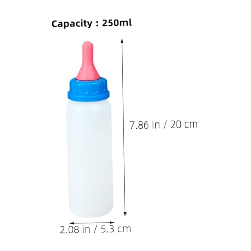 Mipcase 4pcs Piglet Bottles for Newborn Lambs Kitten Calves Goat Pet Feeding Bottle Set