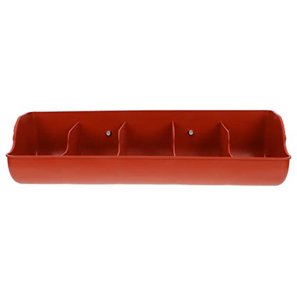 Piglet Feeding Trough 5 Compartment Pig Feeder for Dry and Wet Food Use Easy to Install and Clean Thickened Plastic .25 X 7.08 X 5.11 in - color: Brown 1pc, size: 54x16cm