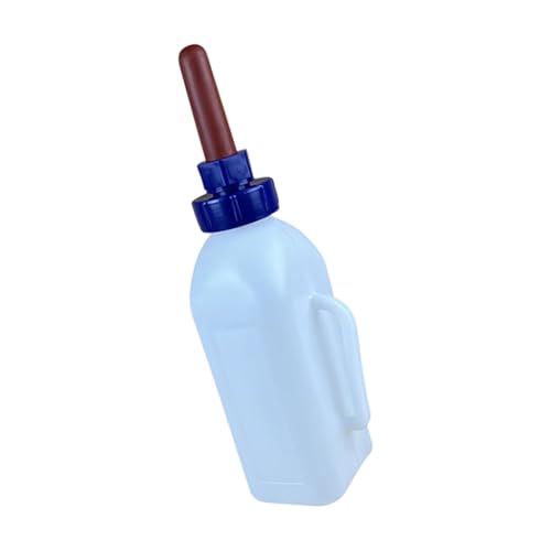 Large Capacity Livestock Milk Container Feeding Bottle with Leakproof Nipple Easy Refilling Mouth for Fawns Nursing - style: 2 liter capacity