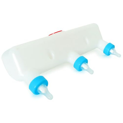 3L Plastic Animal Feeding Bottle for Baby Goats,Lambs,Piglets,Puppies,Calves | Multi-Pacifier Farm Feeder for Livestock Pets