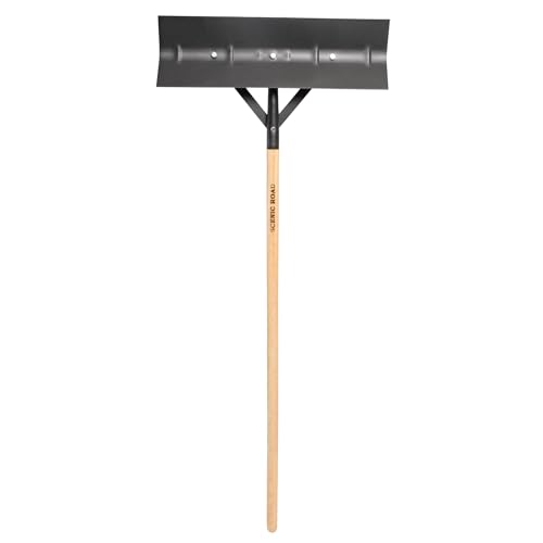 SCENIC ROAD Farm & Ranch Scraper Tool – Heavy Duty Ice Scraper with 24" Reversible Blade & 58" Handle Floor Scraper – Metal Scraper for Driveway Ice, Barn, Paint or Wood – Made in USA (Model SR24) - size: 24-inch Steel