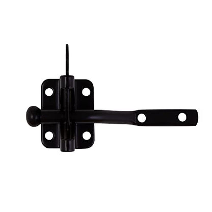 Design House 189407-MB Self-Locking Heavy Duty Gate Latch 2-Pack Matte Black - color: Matte Black, size: 2-Pack Gate Latch or Lock