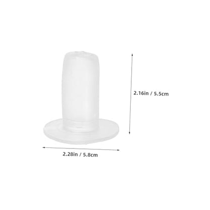 Mipcase 5pcs Animal Teat Nipple for Calves and Goats Soft Feeding Nipple Accessories Easy to and Replace for Pet Nursing Bottles