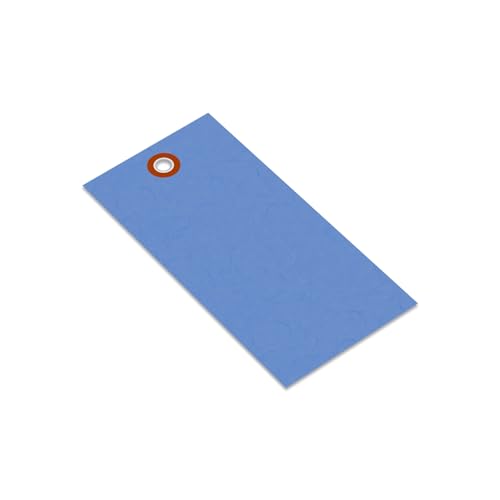SmartSign Blue Shipping Tags, Size #5, Pack of 1000 | 4 3/4" x 2 3/8" - color: Blue - No Attachment, size: 4 3/4" x 2 3/8" - 1000 Tags