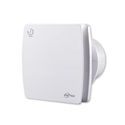 4 Inch Exhaust Fan, 56CFM Wall Mount Bathroom Exhaust Fan with Timer and Backdraft Damper, Quiet Window Mount Extractor Ventilation Fan for Bathroom Kitchen Garage, 12W, White - style: Timer-without Plug