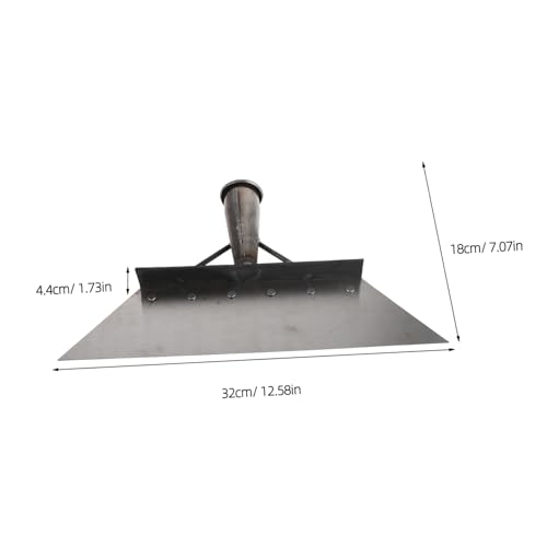 SUPVOX Heavy Duty Manganese Steel Farm Manure Scraper Shovel 32cm – Livestock Barn Floor Cleaning Tool for Manure Removal and Outdoor Use
