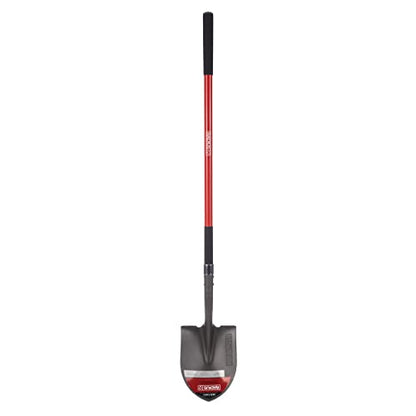 Radius Garden 58-in Long Handle Round-Point Shovel, Steel Shaft, Steel - style: Long-Handle, Round Point
