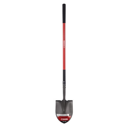 Radius Garden 58-in Long Handle Round-Point Shovel, Steel Shaft, Steel - style: Long-Handle, Round Point