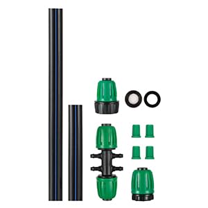 3/4 to 1/4 (4 Way) Drip Tubing Adapter US Garden Hose GHT 3/4 Threaded Adapter Connector Fittings for Drip Irrigation System - size: 3/4 to 1/4 inch GHT Threaded Connector