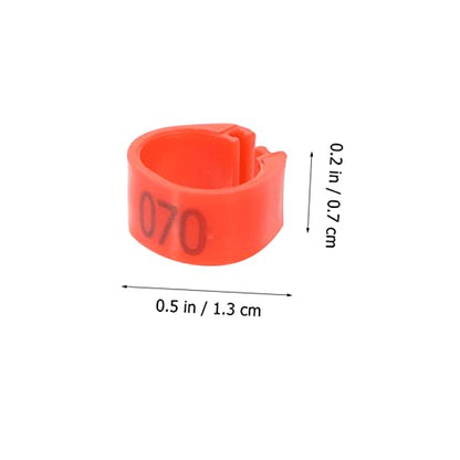 MERRYHAPY 100pcs Professional Pigeon Foot Ring Chicken Leg Band Easy Identification Ring for Poultry Management