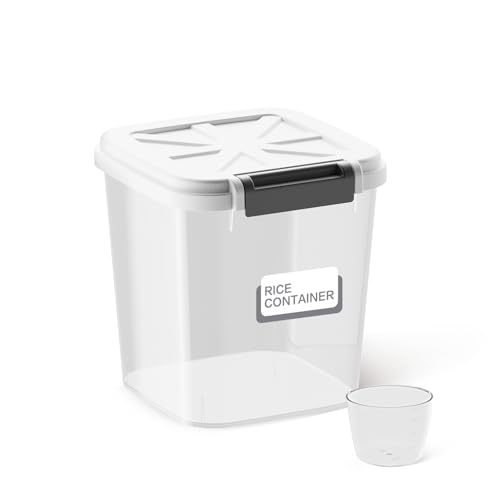 Flour Container - Rice Dispenser 10lbs/5kg/5.3qt Food Cereal Container Bins with Measuring Cup for Household Pantry Organization (10lbs) - color: 5KG