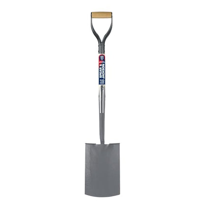 Spear & Jackson Neverbend Professional Treaded Digging Spade – Heavy-Duty Forged Carbon Steel Garden Spade for Tough Soil and Precision Digging - style: Treaded Digging Spade