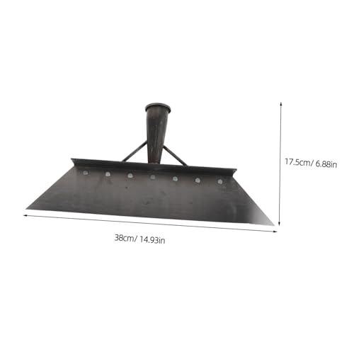Beavorty Multifunctional Animal Dung Shovel and Barn Manure Scraper for Livestock Farm Cleaning 38cm Manganese Steel Heavy Duty Scraper Tool for Barn and Pasture Maintenance