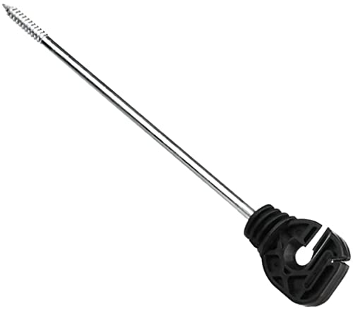Electric Fencing Premium Stand Off/Long Arm Multi Purpose Insulator for Polywire/Polytape/Rope/Wire PK130 with 1 Free Socket Tool/Drill Chuck - size: PK130