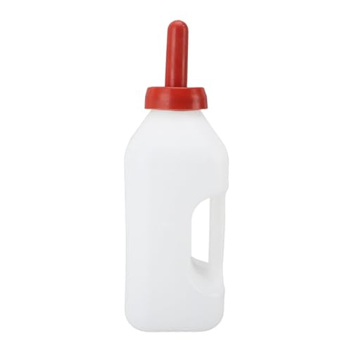 Nursing Feeding Bottle, Calf Nursing Bottle Calf Bottle with a Replacement Nipple Calf Milk Feeder Nursing Feeding Bottle with Handle for Farm Pasture 2l (Horizontal Milk Pot)