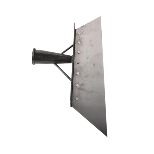 Angoily Heavy Duty Manganese Steel Manure Scraper for Livestock Areas, Metal Small Shovel with Concrete Scraping and Bending Resistance, Outdoor Cleaning Tool, 38cm