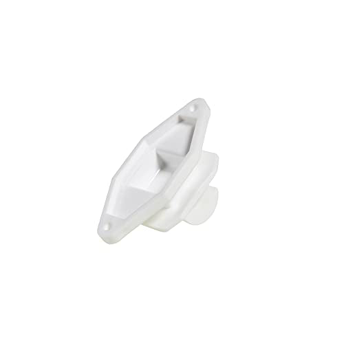 50 Pack Electric Fence Wood Post Claw Insulators, Nail on Insulator for Hi-Tensile, Heavy- Duty Fencing Wire Polywire, White
