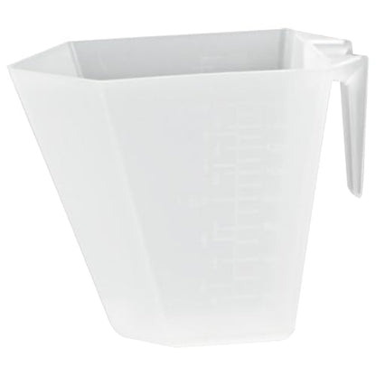 Long Handle Measuring Scoop - 2 Cup 16oz Opaque Spoon Single | Long handle plastic measuring scoop, Food grade BPA free polypropylene plastic, Perfect for kitchen baking pet food & powders - size: 500 cc | 2 Cup | 1 Pint | 16 Fl Oz.