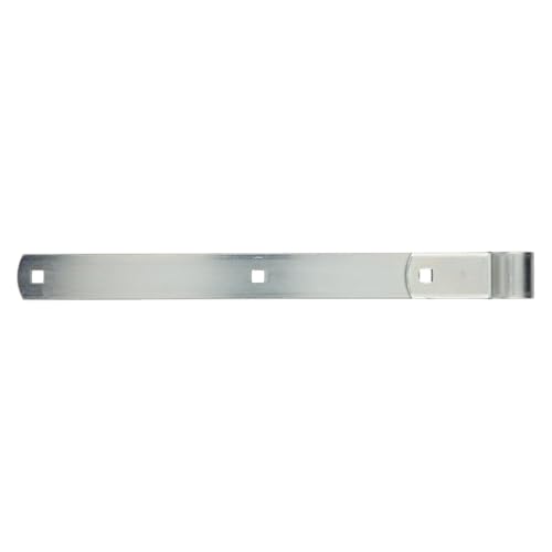 National Hardware N168-336 Gate Strap Hinge 16 in Zinc-Plated WeatherGuard Protection for Wood Fence Gates Outdoor Farm Gate Hardware Metal Strap Hinges Hot-Rolled Steel - size: 16 Inch x 3/4 Inch