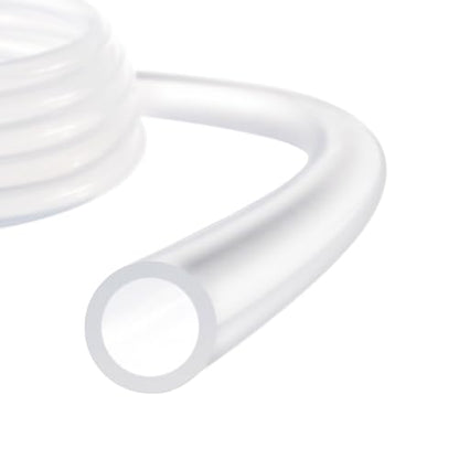 Silicone Tubing,1/4" ID x 3/8" OD Pure Silicon Tube High Temp Silicone Hose [for Home Brewing Wine Making, Beer Line, Aquaponics]-25 ft Length/Clear - size: 1/4" ID x 3/8" OD, style: 25 Feet