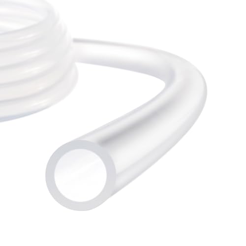 Silicone Tubing,1/4" ID x 3/8" OD Pure Silicon Tube High Temp Silicone Hose [for Home Brewing Wine Making, Beer Line, Aquaponics]-3 ft Length/Clear - size: 1/4" ID x 3/8" OD, style: 3 Feet