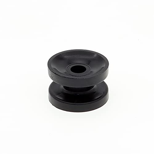 20Pcs Black Circular Ring Corner Post Electric Fence Insulator, Polyrope Insulator for Electric Fence Wire