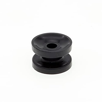 20Pcs Black Circular Ring Corner Post Electric Fence Insulator, Polyrope Insulator for Electric Fence Wire
