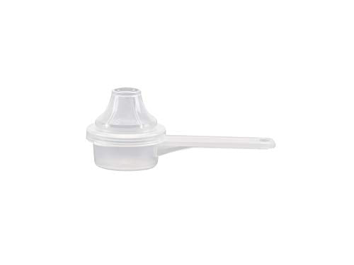 Measuring Scoop & Funnel - No Cap Open Spoon 1-Pack 5cc | Universal open design measuring spoon, Built-in funnel neck pour spout, Quick access cup for coffee powders and baking - size: 5 cc | 1 Teaspoon | 1/3 Tablespoon | 5 mL