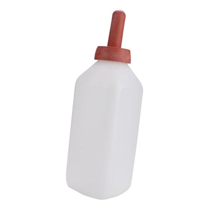 CHICIRIS 2L Durable Calf Nursing Bottle with Rubber Nipple for Easy Feeding, for Weaning Calves, Plastic