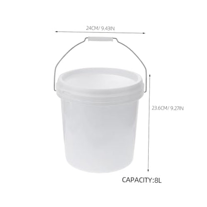 Airtight Food Grade Bucket with Lid Multi Purpose Storage Container for Pet Food Livestock Feed and More High Strength Plastic with Hand Grip and Side Handles