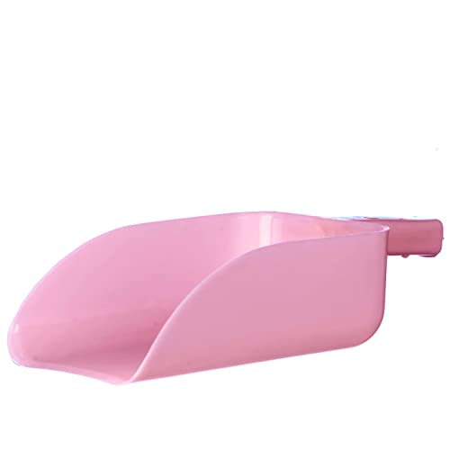 Jeffers Feed Scoop for Horses, Livestock, Pets, Chickens, Goats – 5 Pint 2.5 Quart Heavy-Duty Plastic Grain Scoop – Durable Farm Tool for Animal Feed, Barn, Stable, Garden, Dog Food - Pink - color: Pink Feed Scoop, size: 2.5 Quart