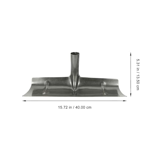 Kisangel Fowl Manure Rake Head Manual Spade for Livestock Cage Cleaning Angled Metal Scraper Lightweight Portable 15.35X5.31X5.11 Inch