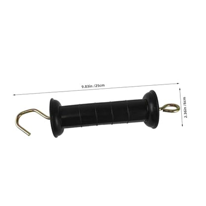 SOLUSTRE 4pcs Electric Fence Gate Handles with Spring Insulators for Ranch and Outdoor Use Plastic Construction for Easy Installation and Reliable Gate Control