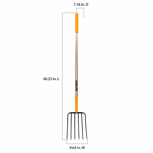 TRUE TEMPER Wood Manure Fork,12 in 1838200-1 Each - style: Hardwood Handle Manure Fork
