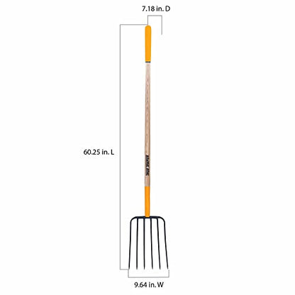 TRUE TEMPER Wood Manure Fork,12 in 1838200-1 Each - style: Hardwood Handle Manure Fork