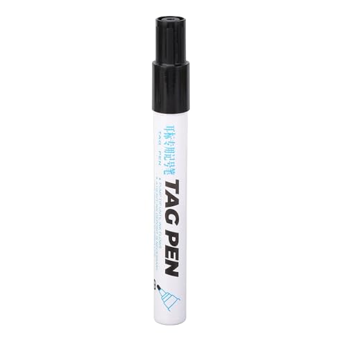 Pig Cow Mouton EORE Label IMPERPRUEBA PANTRATION Strong Permanent Black Ink Marker, Portable Plastic, Ideal for Agricultural Equipment