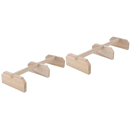 2pcs Wooden Roosting Bar Chicken Wood Stand Wooden Parrot Stand Chicken Roosts and Perches Hens Standing Perch Bird Cage Accessory